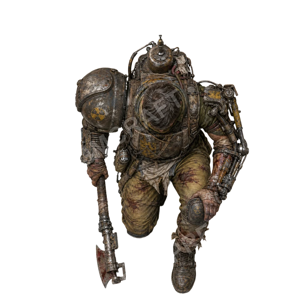 Salvaged Power Armor 11 top-down token preview