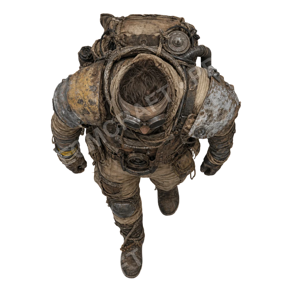 Salvaged Power Armor 19 top-down token preview