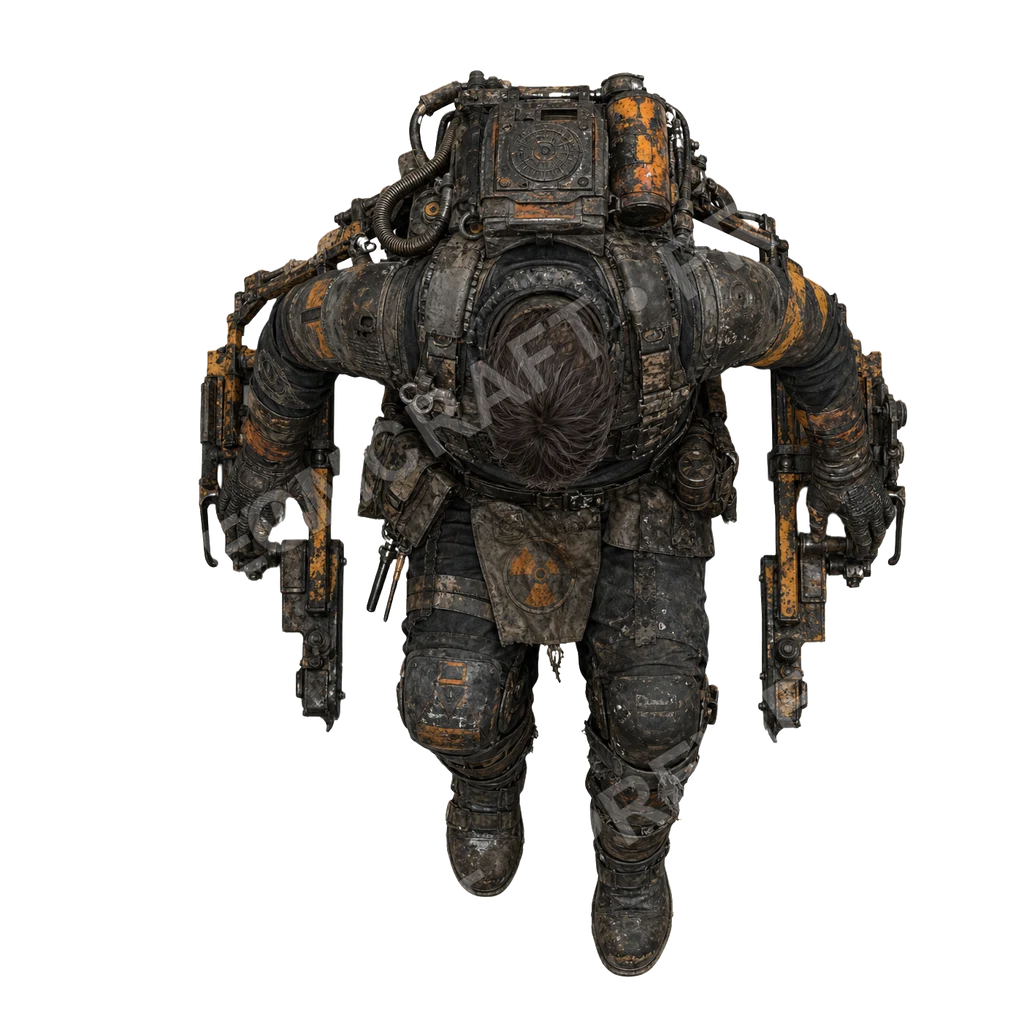 Salvaged Power Armor 29 top-down token preview
