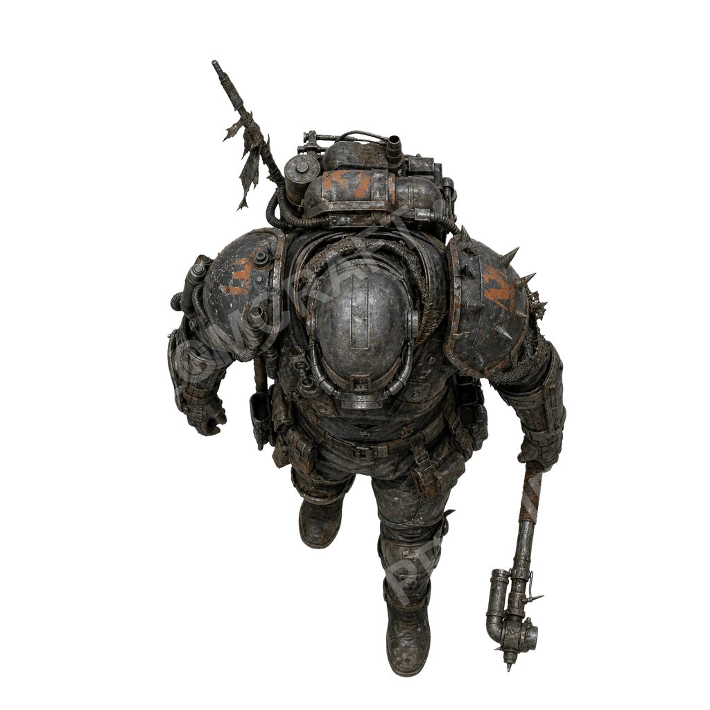 Salvaged Power Armor 30 top-down token preview