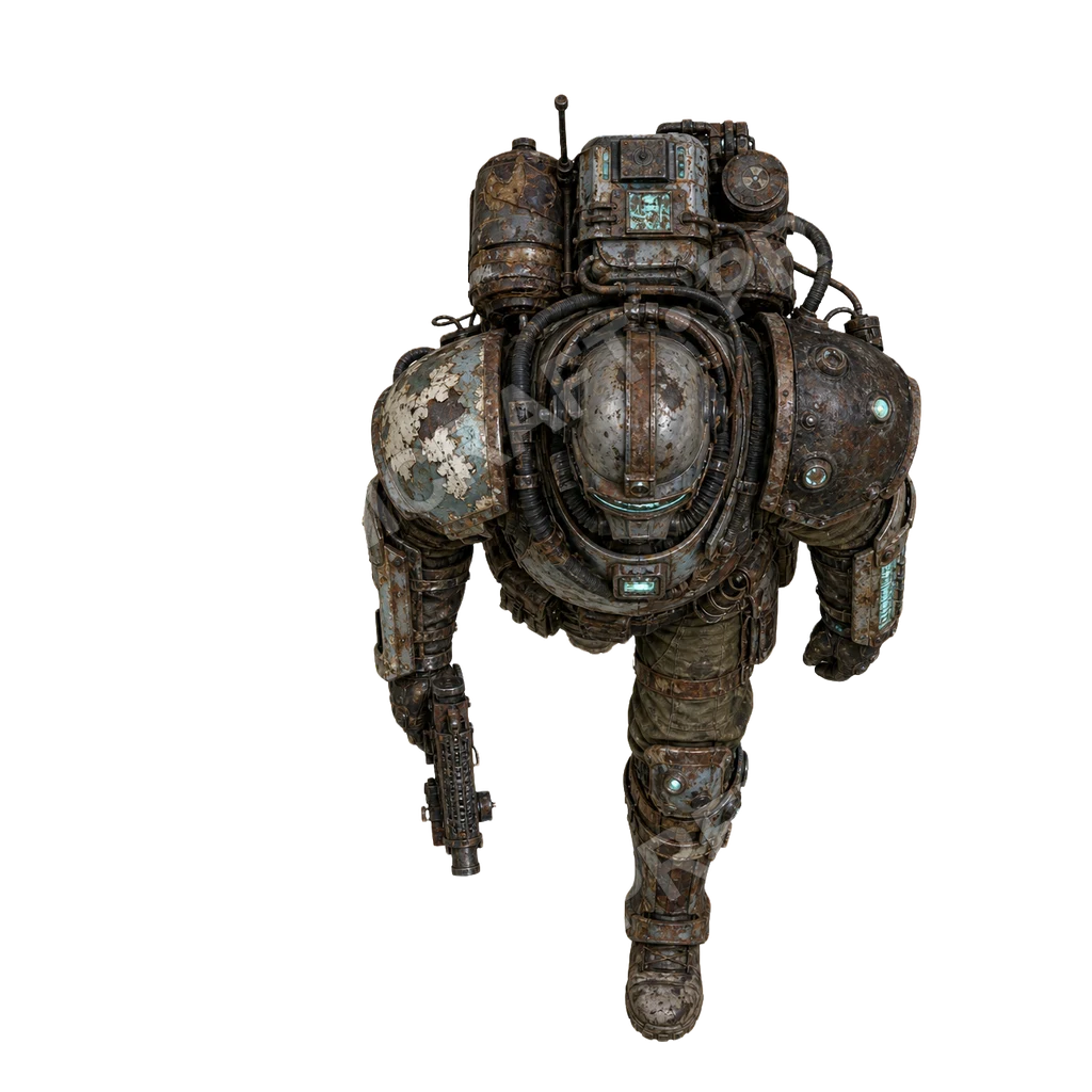 Salvaged Power Armor 32 top-down token preview