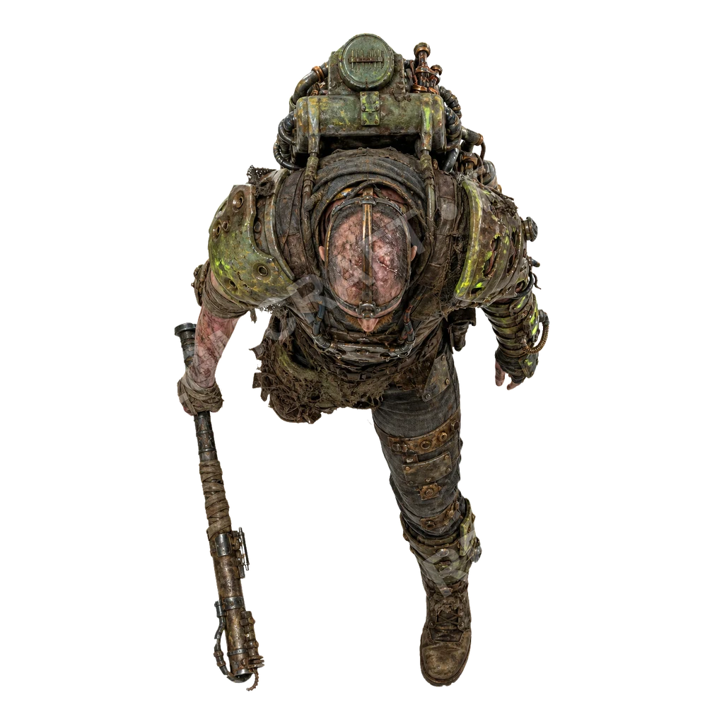 Salvaged Power Armor 40 top-down token preview