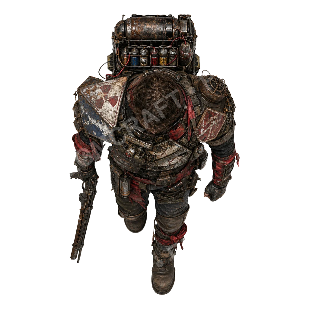 Salvaged Power Armor 48 top-down token preview