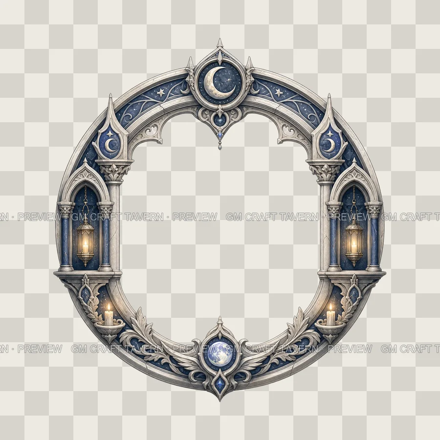 Moon Hallowed Niche Borders product preview 7