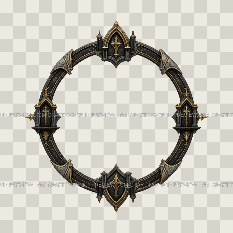 Obsidian Altar Keep Borders product preview 1