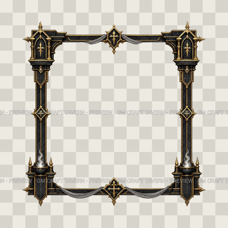 Obsidian Altar Keep Borders product preview 5