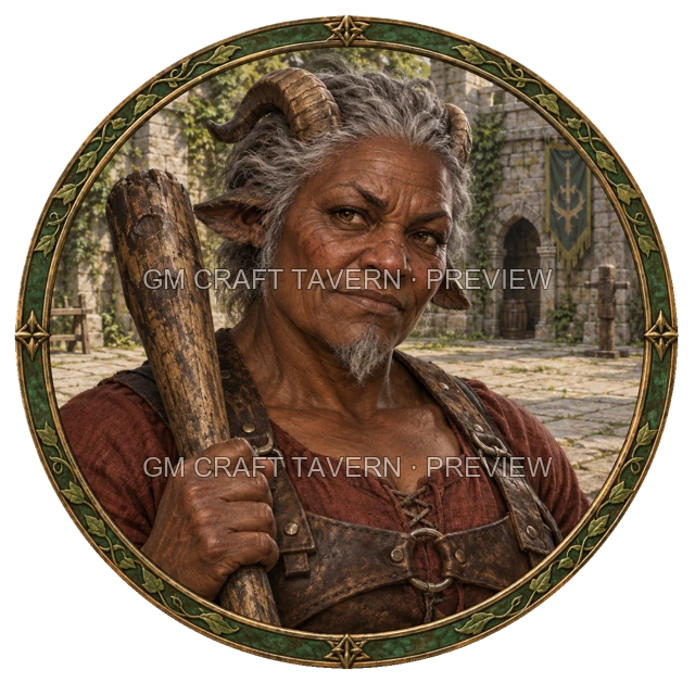 Aperçu du token vu du dessus de Urdan Stonebrook - Barbare