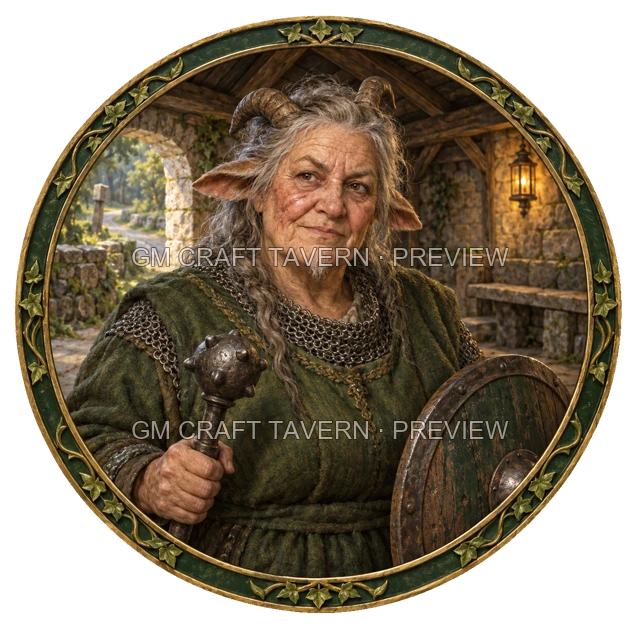 Aperçu du token vu du dessus de Urdan Mossridge - Paladin