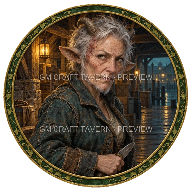 Aperçu du token vu du dessus de Urdan Duskford - Roublard