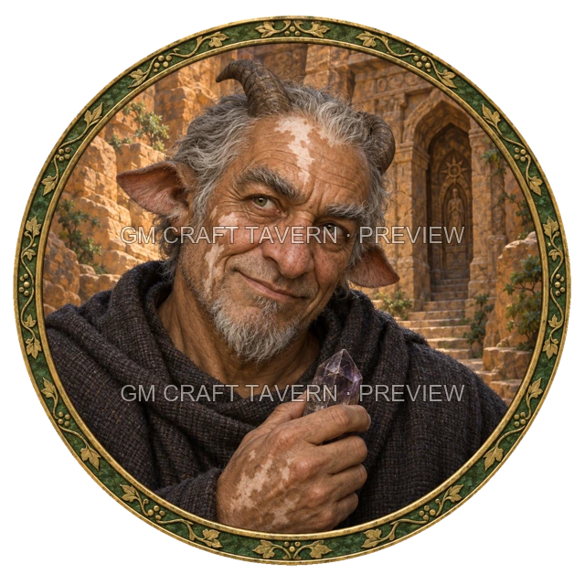 Aperçu du token vu du dessus de Morga Duskford - Ensorceleur