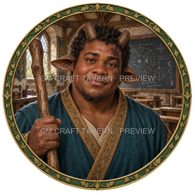 Aperçu du token vu du dessus de Besha Ironwell - Magicien