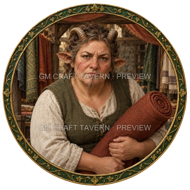 Aperçu du token vu du dessus de Durg Birchhaven - Marchand