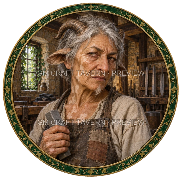 Urdan Westmere - aperçu de token de forgeron vu du dessus