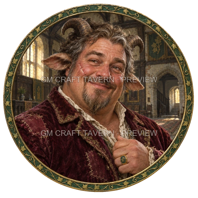 Varka Oakbend - aperçu de token de noble vu du dessus