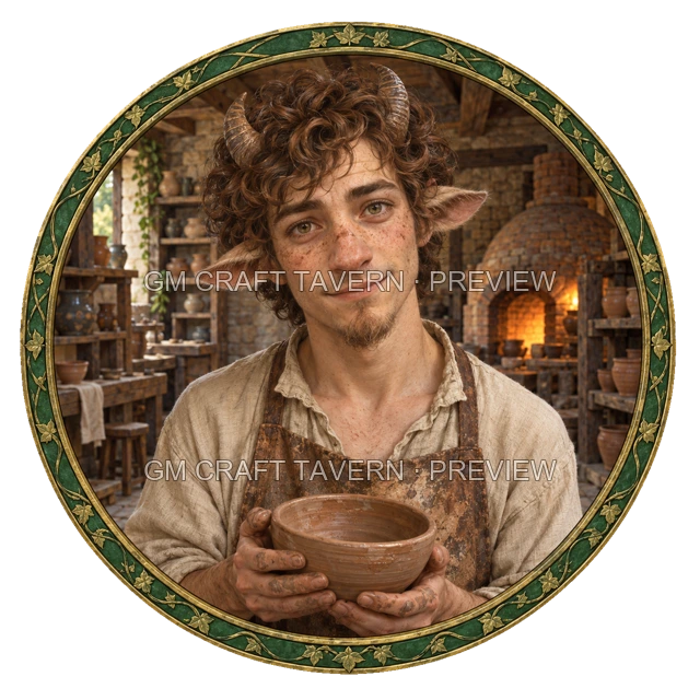 Besha Oakbend - aperçu de token d’artisan vu du dessus