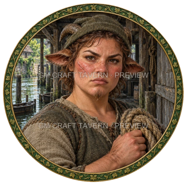 Grom Hillward - aperçu de token de marin vu du dessus