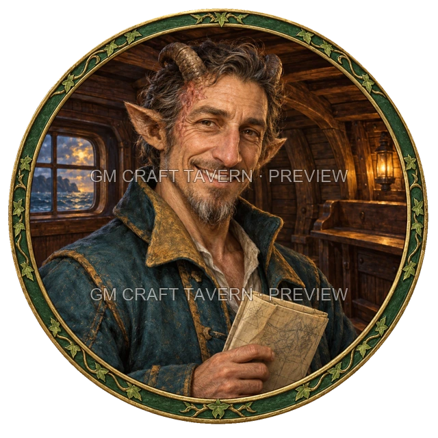 Varka Hillward - aperçu de token de marin vu du dessus