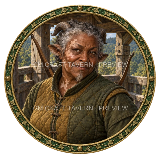 Urdan Redcliff - aperçu de token de combattant vu du dessus