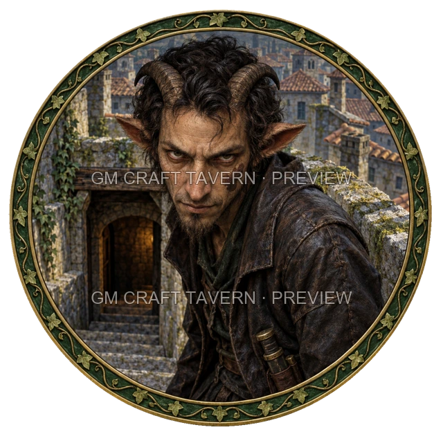 Aperçu de token d’assassin vu du dessus
