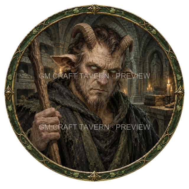Aperçu de token de mage mort-vivant vu du dessus