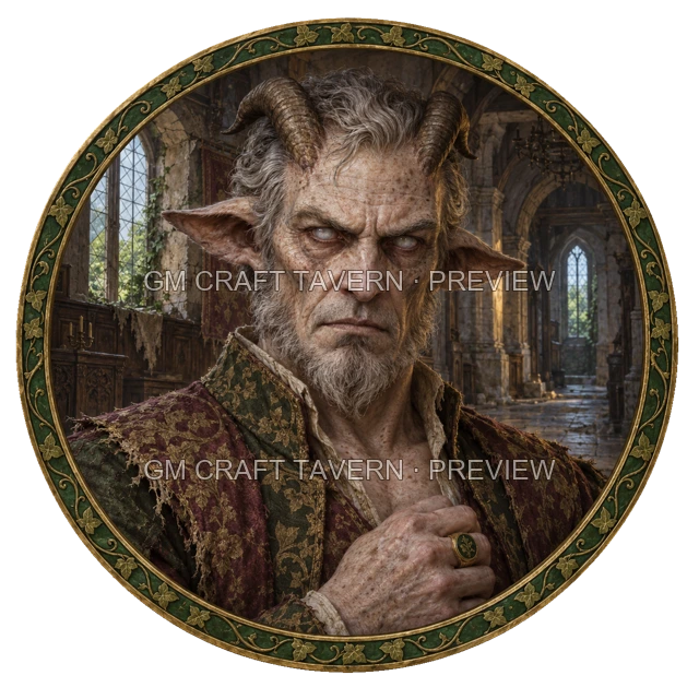Aperçu du token vu du dessus Noble mort-vivant