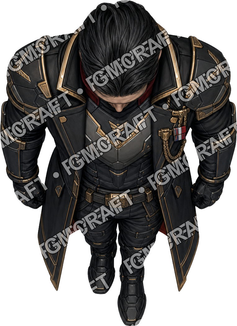 Aperçu du token vu du dessus Officier de commandement