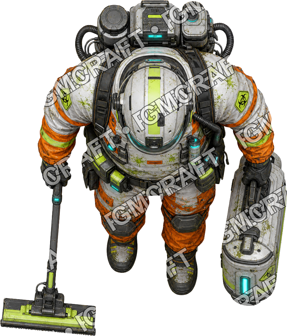 Acid Blood Cleanup Tech top-down token preview