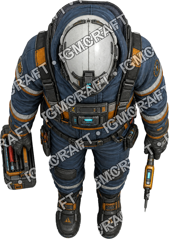 Power Grid Technician top-down token preview