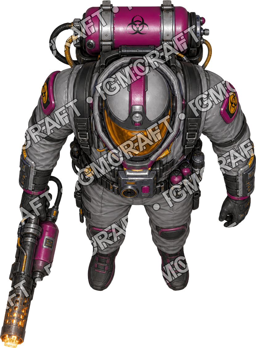 Spore Burn Technician top-down token preview