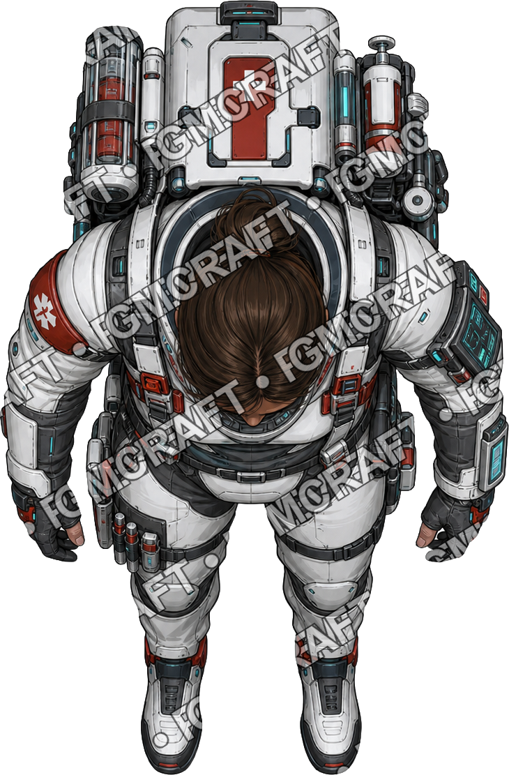 Trauma Surgeon Zero G top-down token preview