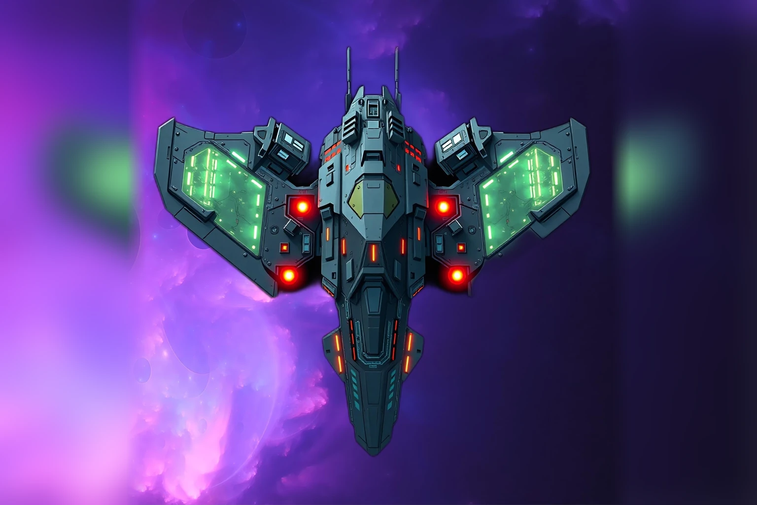 Aperçu du produit Vaisseaux spatiaux de science-fiction en 2D 8