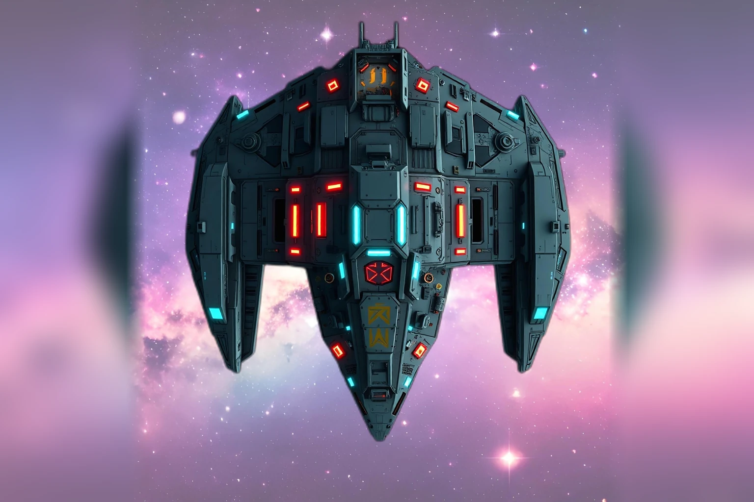 Aperçu du produit Vaisseaux spatiaux de science-fiction en 2D 10