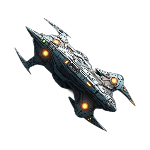 Aperçu du token vu du dessus de la bio-corvette Wyrm plasmatique