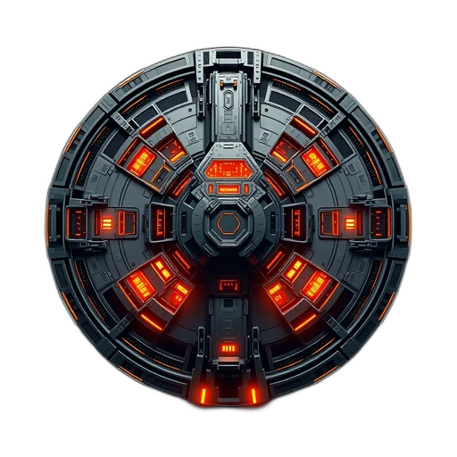 Aperçu du token vu du dessus de la station spatiale lointaine Solaris