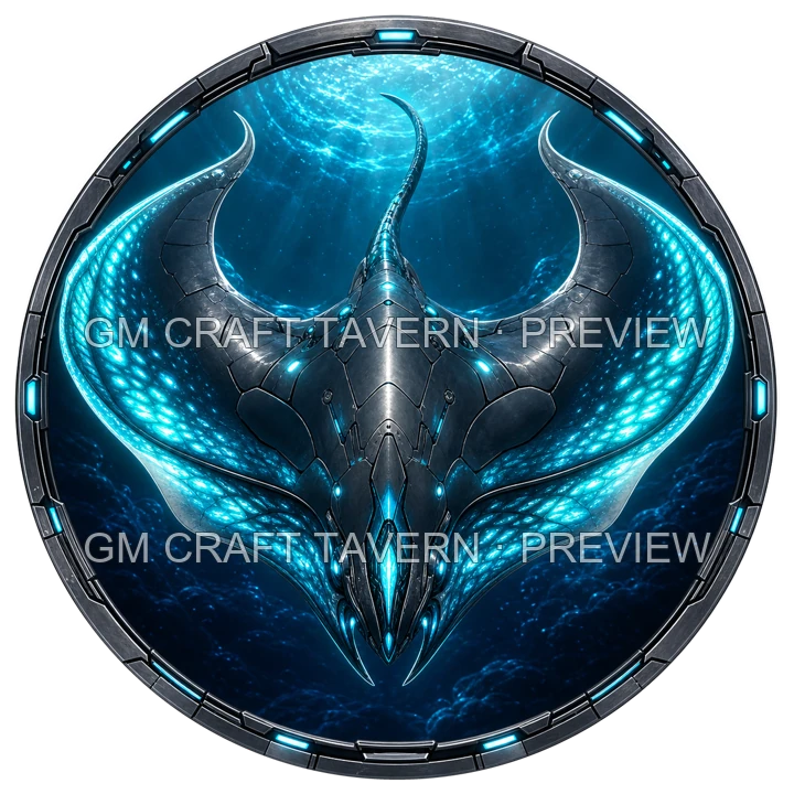 Bioluminescent Biomechanical Sea Creatures product preview 3