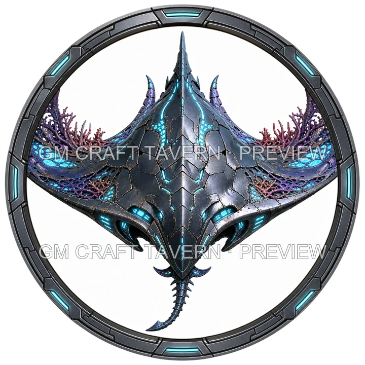 Bioluminescent Biomechanical Sea Creatures product preview 9