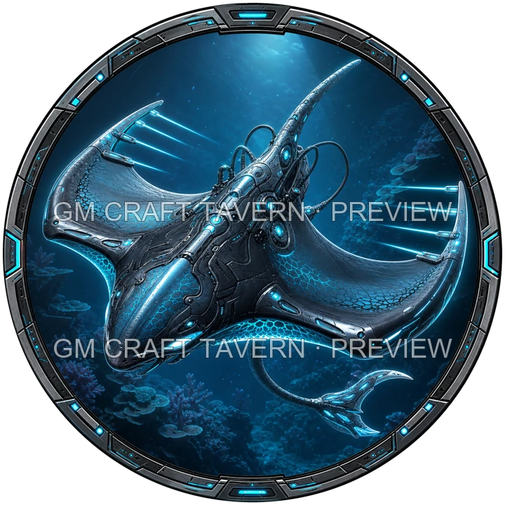 Bioluminescent Biomechanical Sea Creatures product preview 10