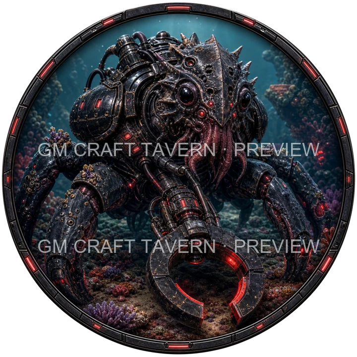 Bioluminescent Biomechanical Sea Creatures product preview 12