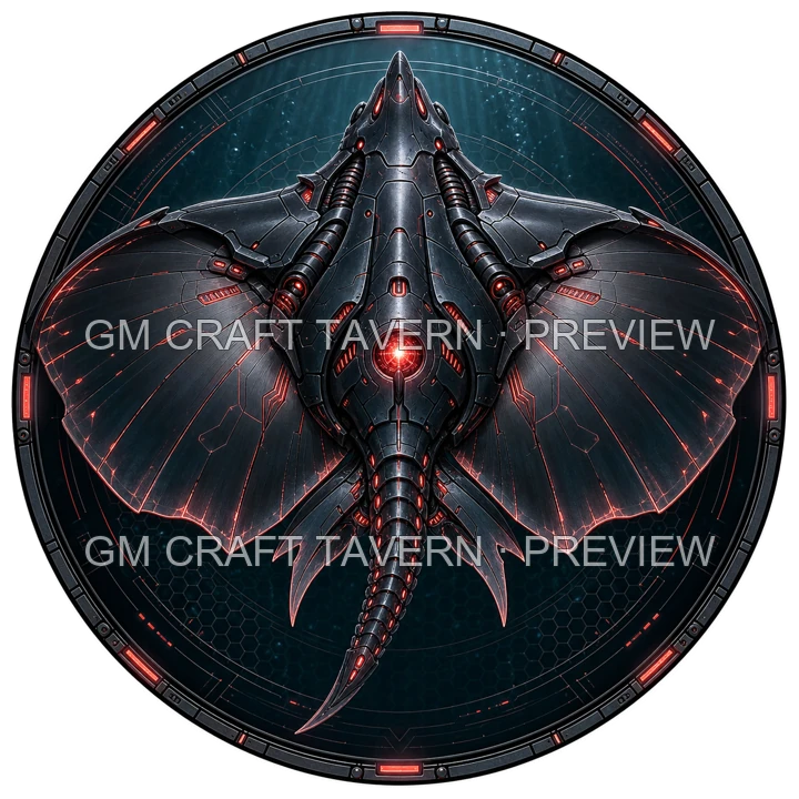 Bioluminescent Biomechanical Sea Creatures product preview 14