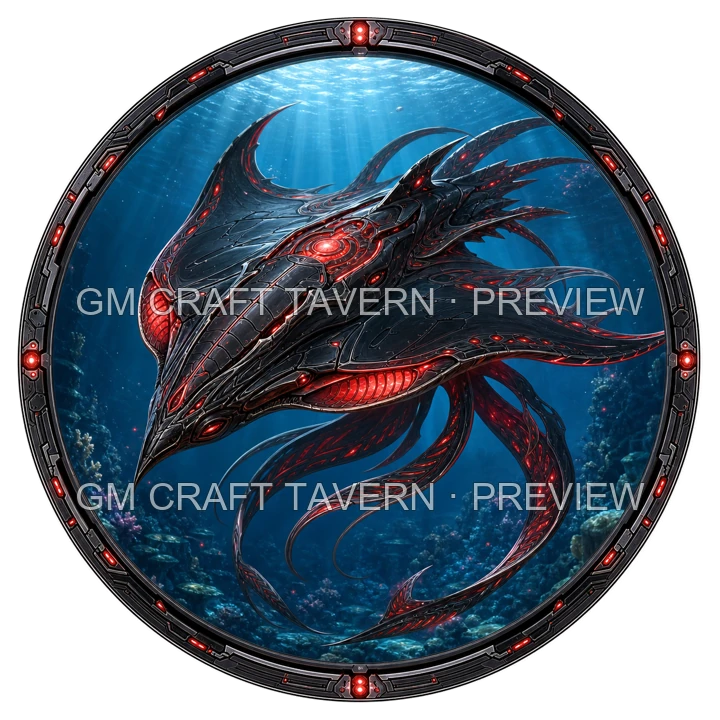 Bioluminescent Biomechanical Sea Creatures product preview 15