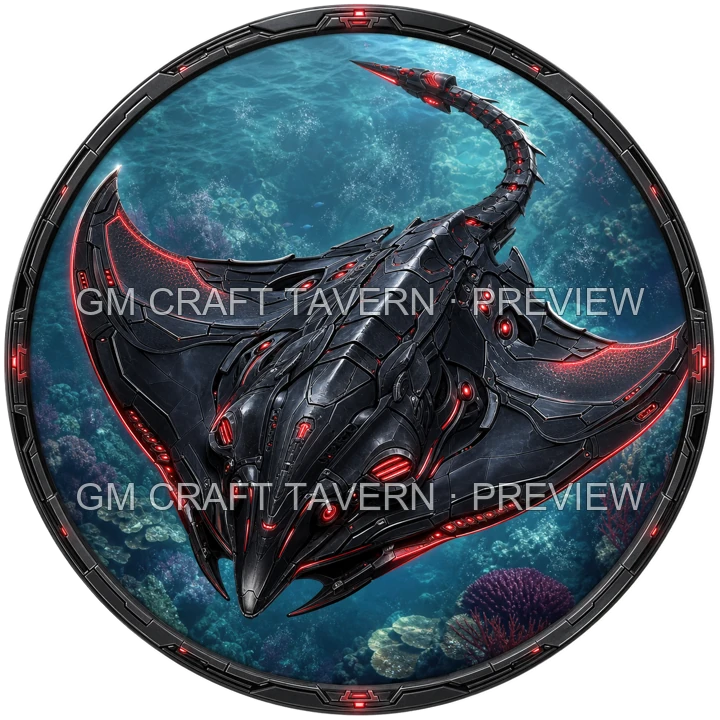 Bioluminescent Biomechanical Sea Creatures product preview 17