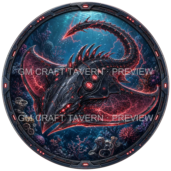 Bioluminescent Biomechanical Sea Creatures product preview 20