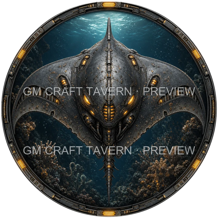 Bioluminescent Biomechanical Sea Creatures product preview 22