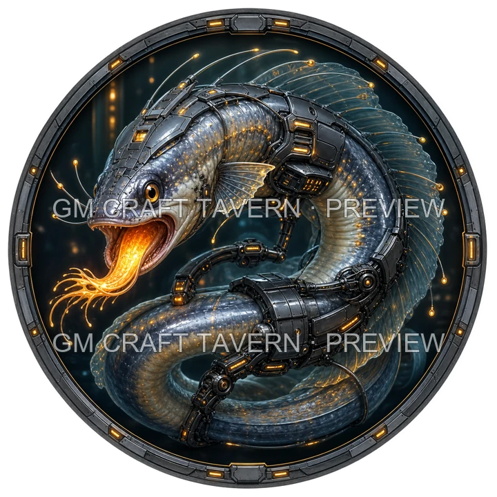Bioluminescent Biomechanical Sea Creatures product preview 23