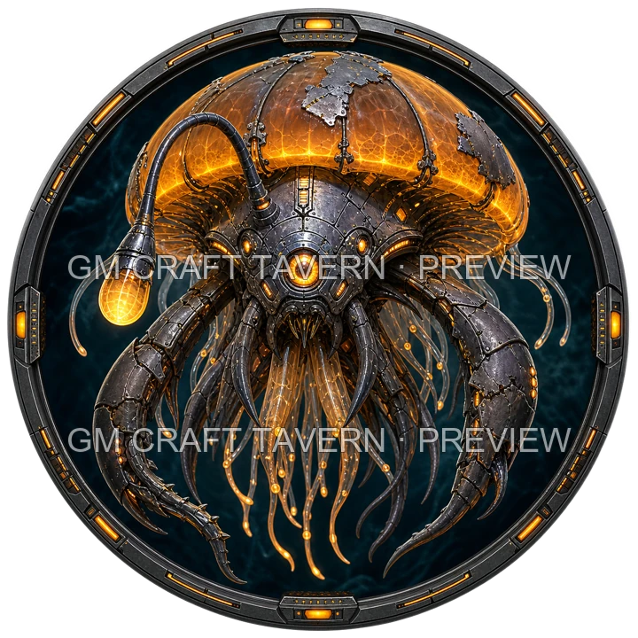 Bioluminescent Biomechanical Sea Creatures product preview 24