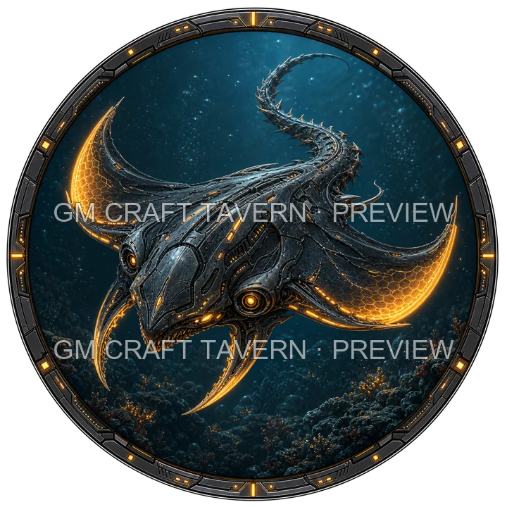 Bioluminescent Biomechanical Sea Creatures product preview 26