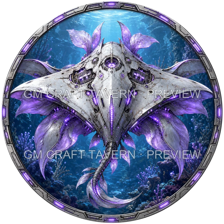 Bioluminescent Biomechanical Sea Creatures product preview 28