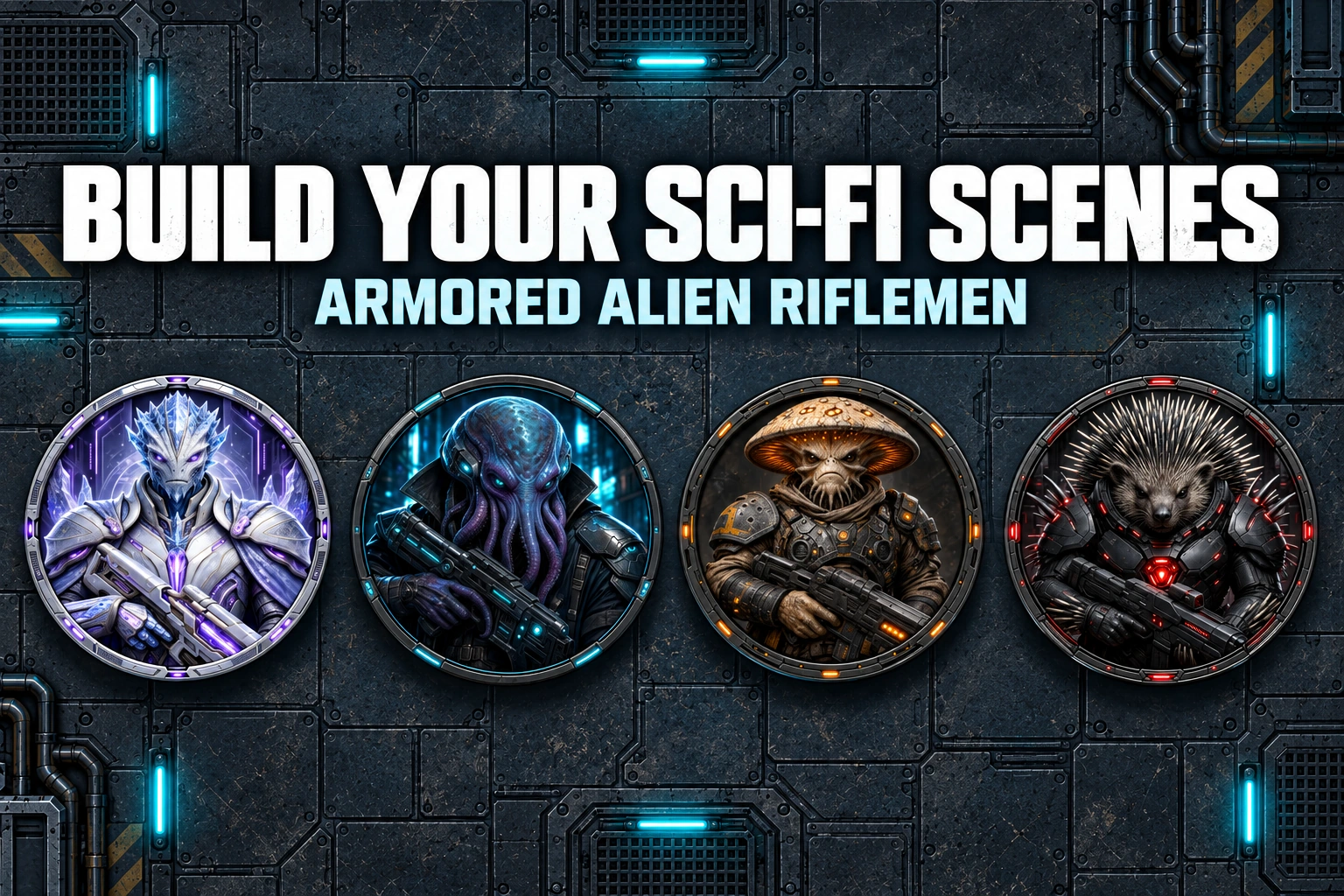 Armored Alien Riflemen product preview 2