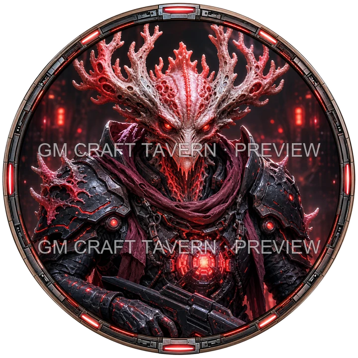 Aperçu du produit Portraits d’extraterrestres monstrueux en armure 17