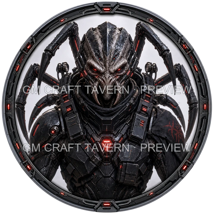 Aperçu du produit Portraits d’extraterrestres monstrueux en armure 21